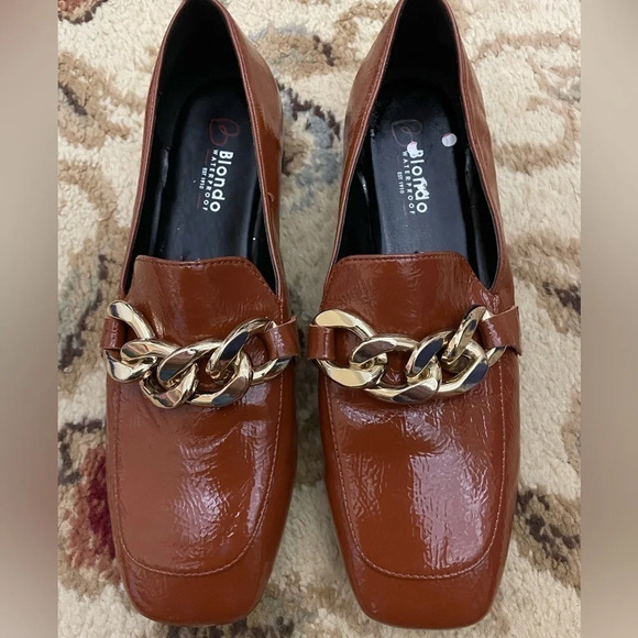 Blondo Sonny Brown Leather Waterproof Loafers Size 7.5 - Picture 2 of 9